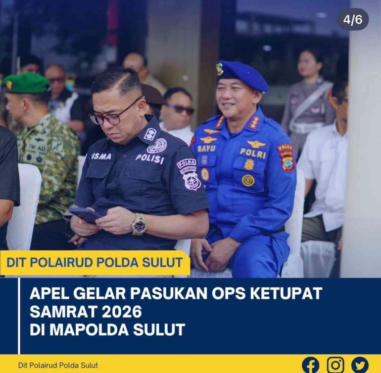Dir Polairud Polda Sulut Kombes Pol Bayu Aji Yudha Prajas Hadiri Apel Pasukan Dan Siap Sukseskan Operasi Ketupat Samrat 2026